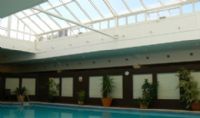 Large glazed lantern on poolhouse